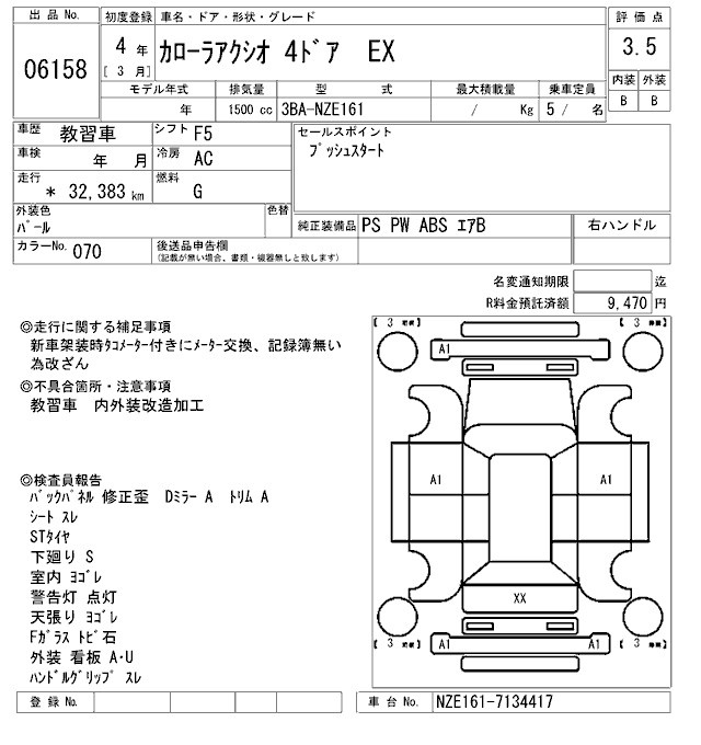TOYOTA COROLLA AXIO