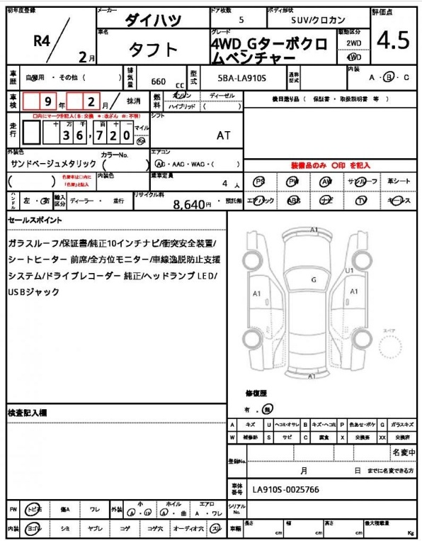 DAIHATSU TAFT
