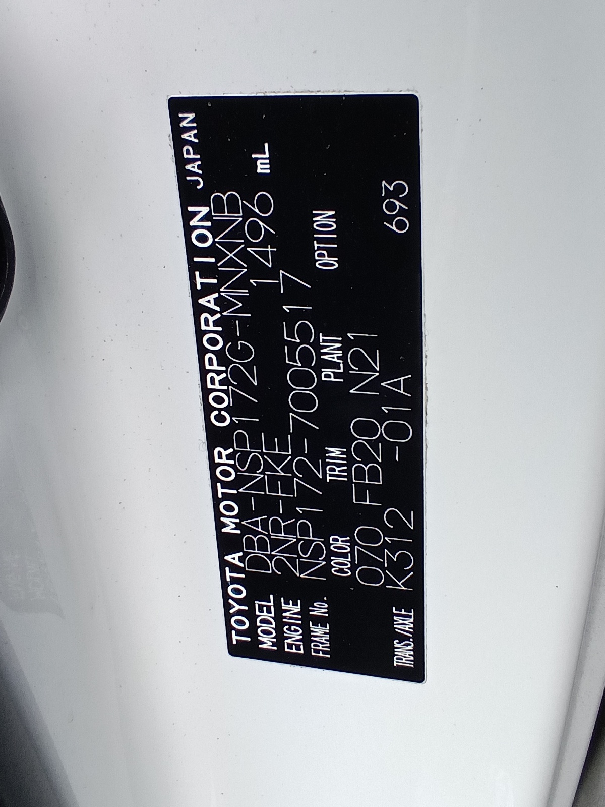 TOYOTA SIENTA