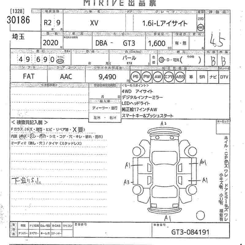 SUBARU SUBARU XV